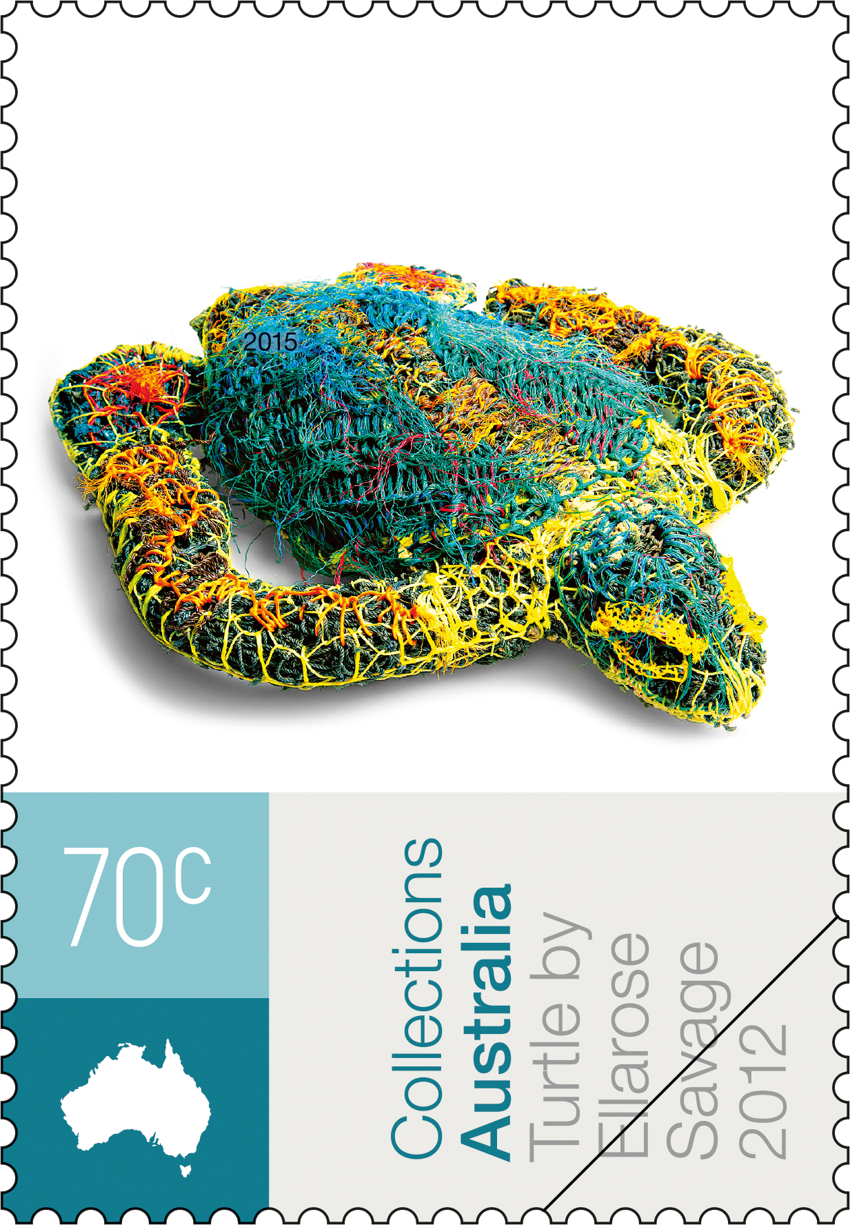 Totaliser_Stamp_400 70c Turtle, by Ellarose Savage