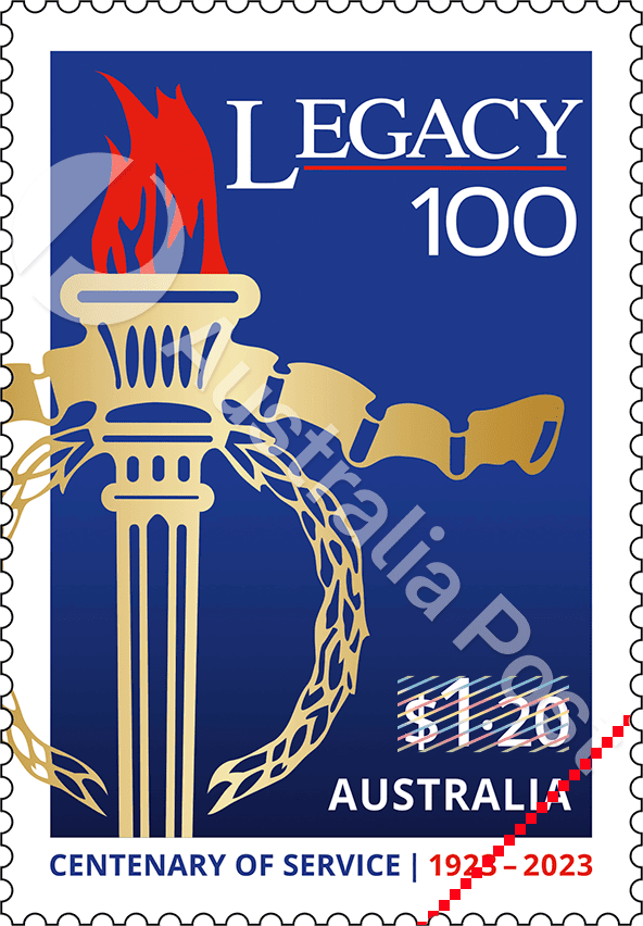 2023_Legacy_STAMP_400 $1.20 100 Years: Legacy Australia