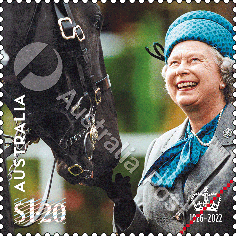 2023_Queen_In_Memoriam_Stamp_06_Watermark $1.20 Queen Elizabeth II, 1997