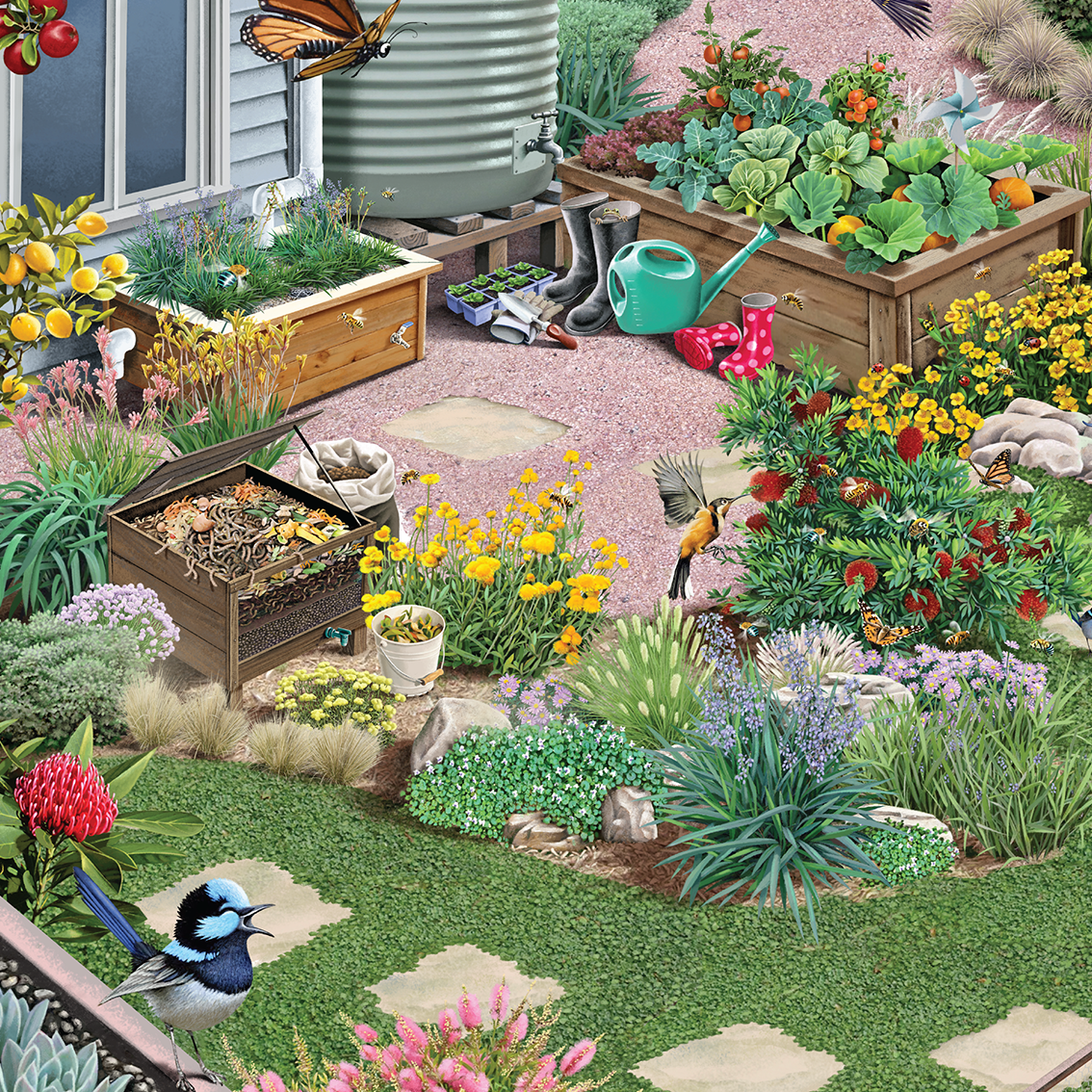 ••NEW in the garden large sheet_FA