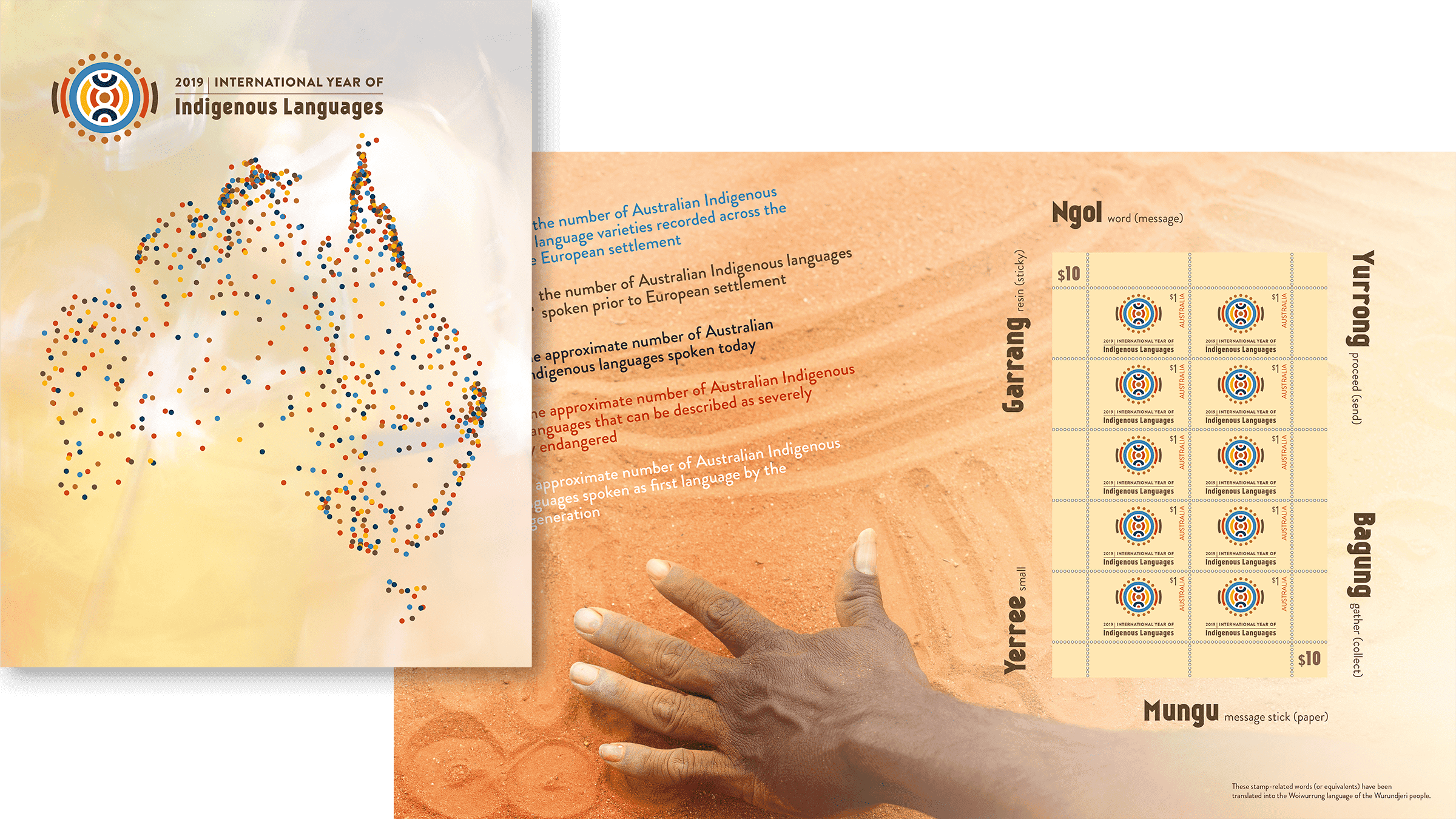 2019 International Year of Indigenous Languages sheetlet pack