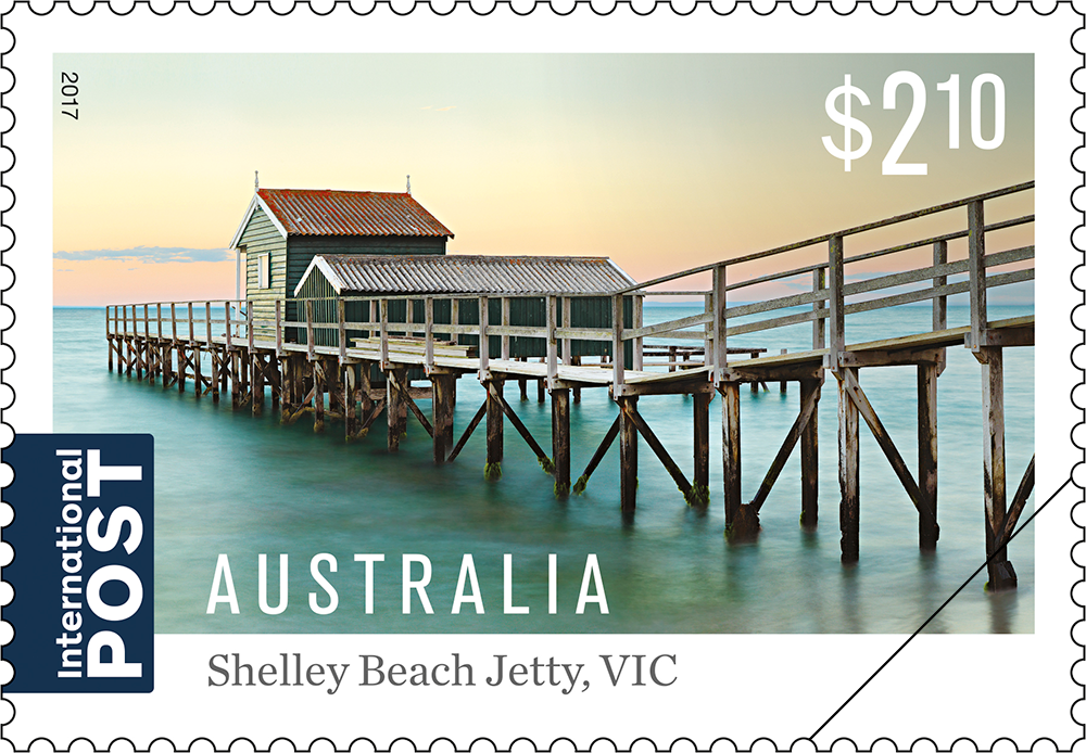 Australian Jetties - Shelley Beach Jetty stamp $2.10 Shelley Beach Jetty, VIC