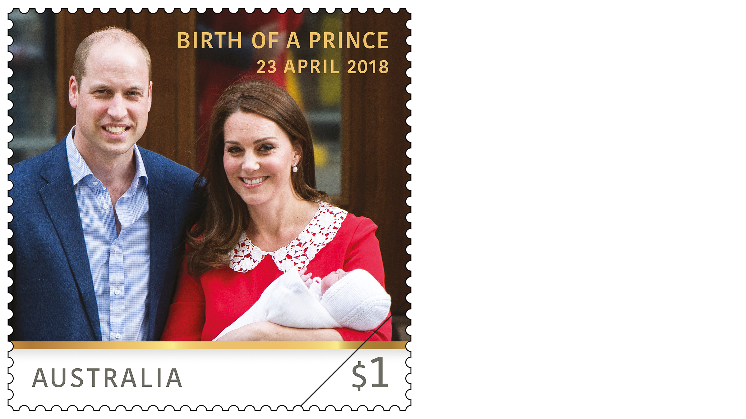 The Birth of HRH Prince Louis of Cambridge stamp The Birth of HRH Prince Louis of Cambridge