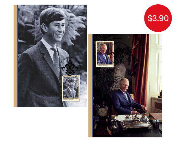 Set of The King’s Birthday Maxicards