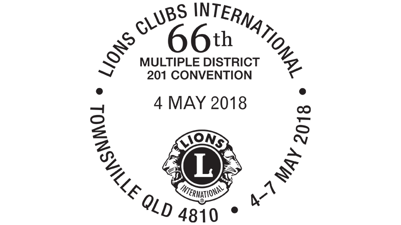 Townsville QLD 4810 Lions Club International postmark