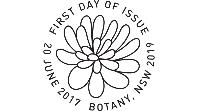 Australian Succulents postmark Australian Succulents