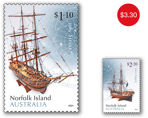 Set of NI Museum: Maritime Models Gummed Stamps