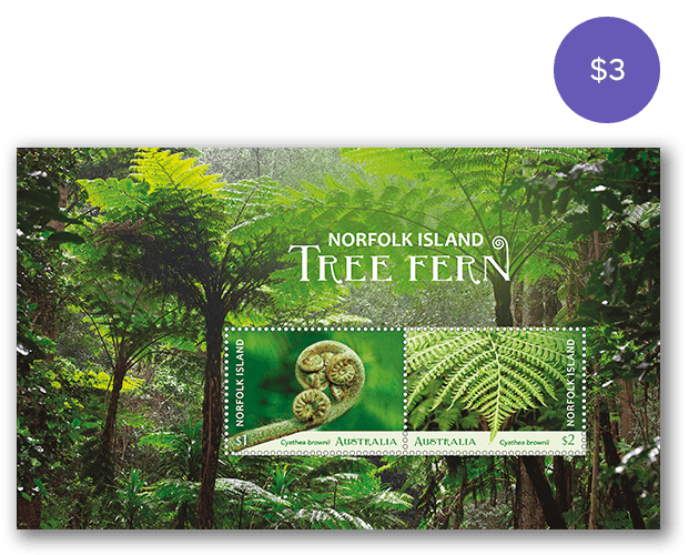 Norfolk Island Tree Fern minisheet Norfolk Island Tree Fern minisheet
