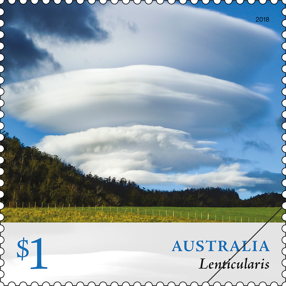 Cloudscapes Lenticularis stamp