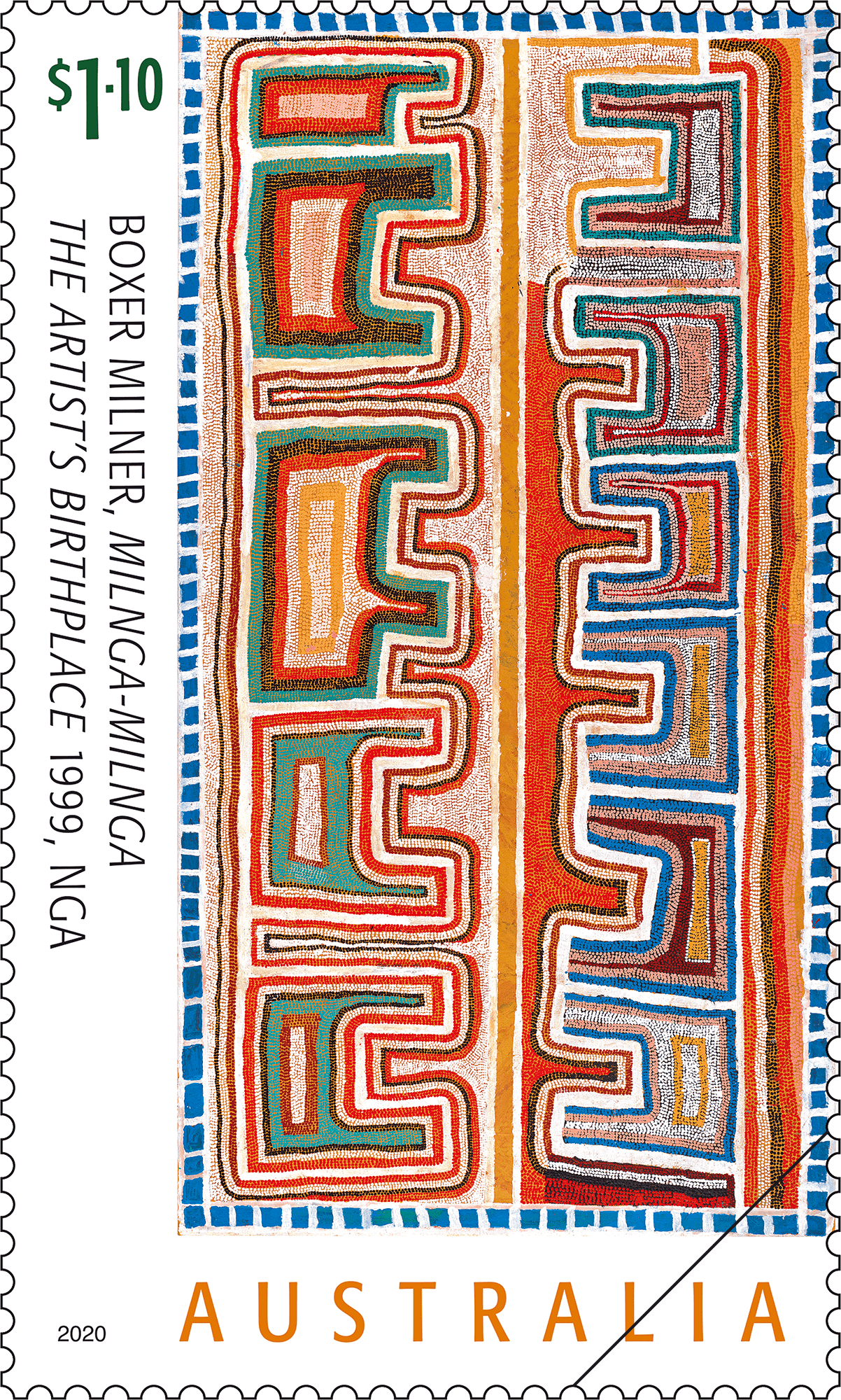 $1.10 Milnga-Milnga, the artist's birth place 1999, National Gallery of Australia