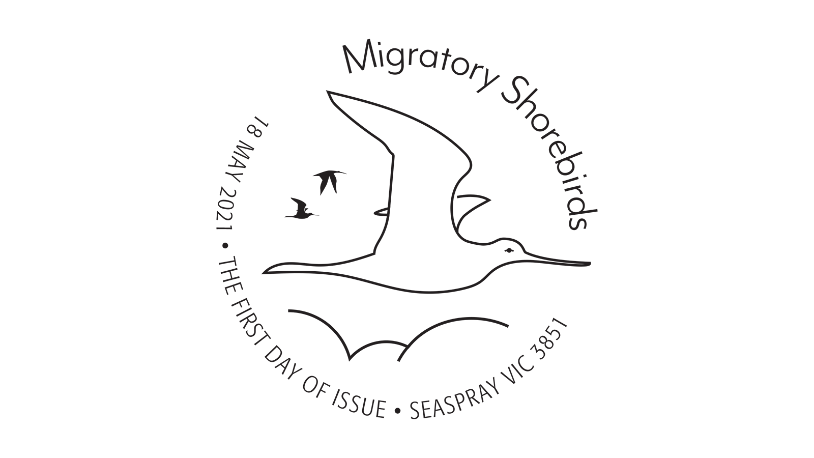 Migratory_Shorebirds_Postmark__UPDATE32mm Migratory Shorebirds