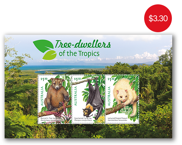 Tree-dwellers of the Tropics minisheet