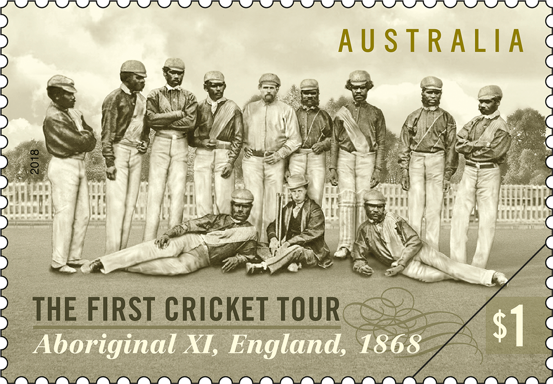 The First Cricket Tour: 150 Years stamp First Cricket Tour: 150 Years