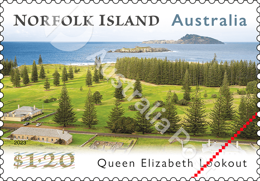 2023_NI_Lookouts_Stamp_120_400 $1.20 Queen Elizabeth Lookout