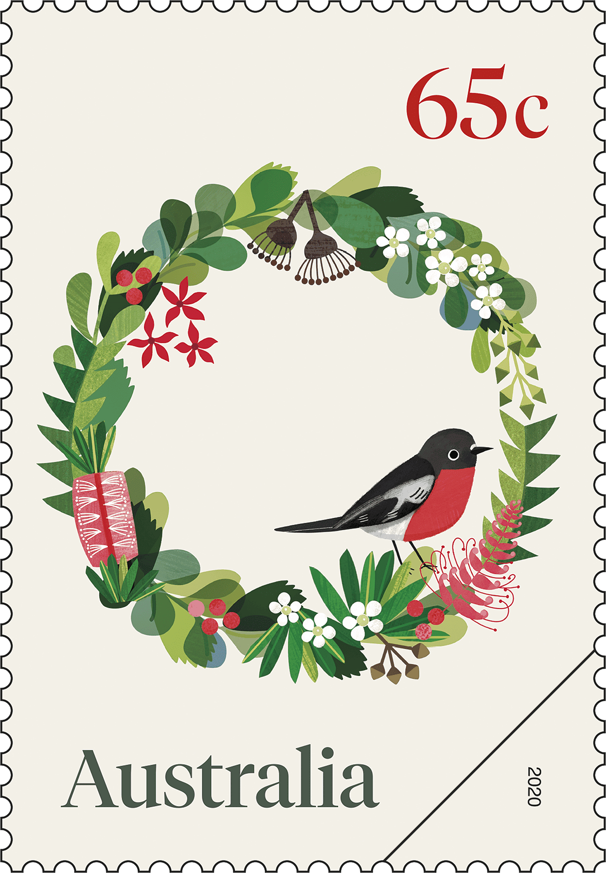 65c - Christmas wreath