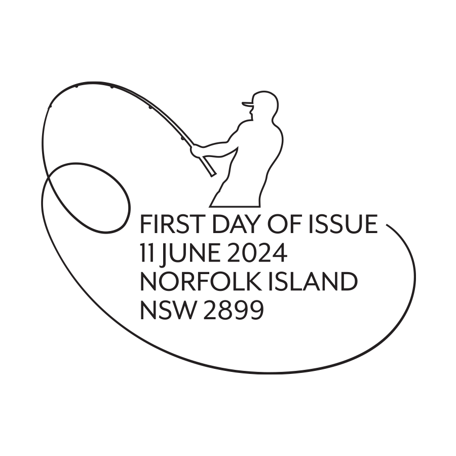 Norfolk Island Fishing postmark