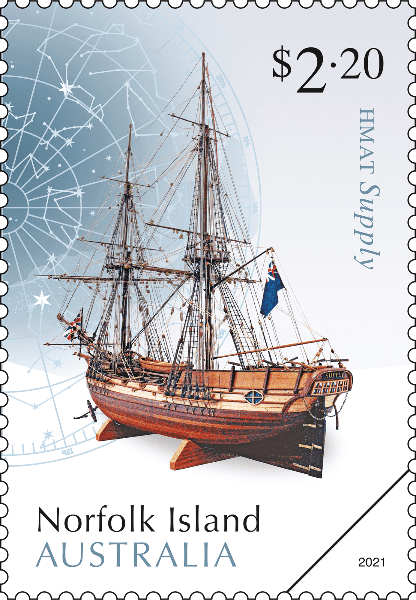 NI_Museum_Maritime_Models_Stamp_02_400 $2.20 HMAT Supply