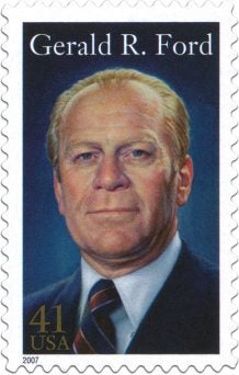 41 cent USA stamp featuring Gerald Ford 41 cent USA stamp featuring Gerald Ford