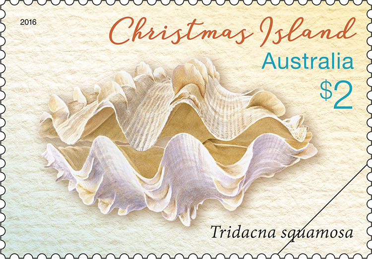 $2 Tridacna squamosa stamp