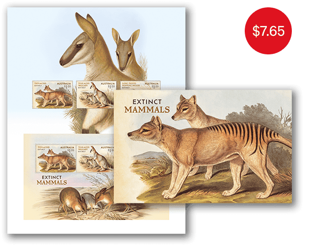 Extinct Mammals stamp pack Extinct Mammals Stamp Pack