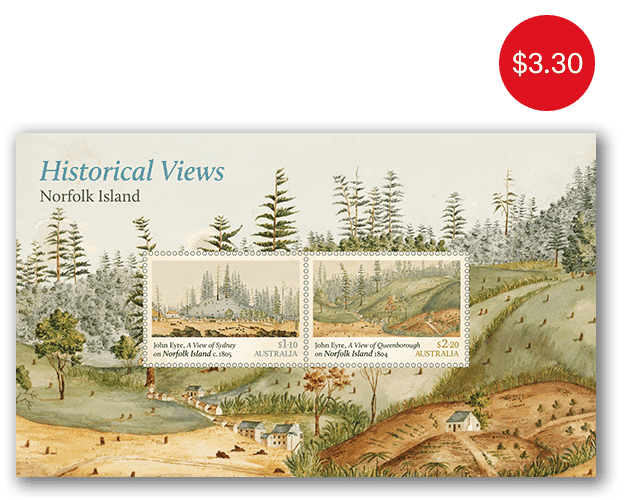 Norfolk Island – Historical Views Minisheet