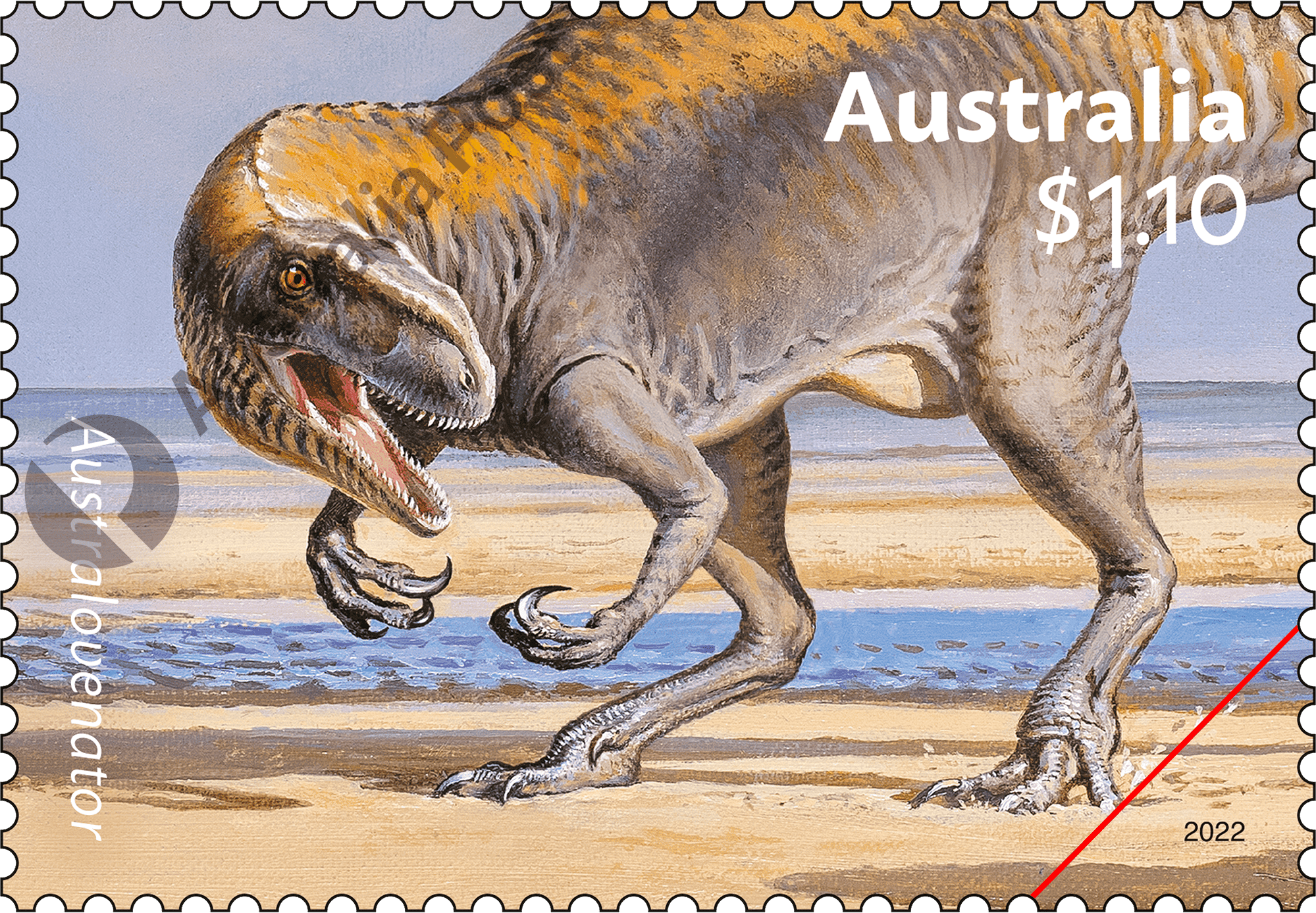 2022_Aust_Dinos_Stamp_01_400 Australian Dinosaurs