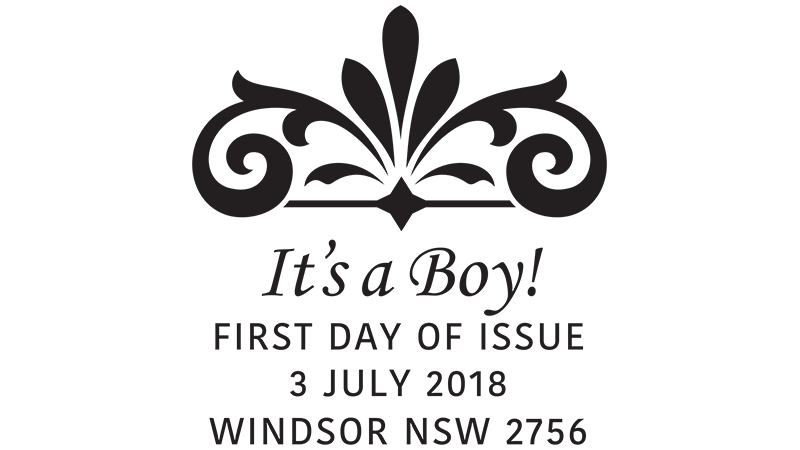 The Birth of HRH Prince Louis of Cambridge postmark