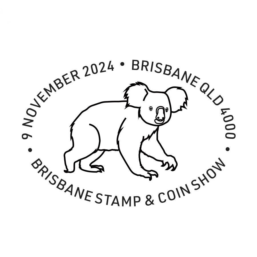 Brisbane Stamp and coin show postmark