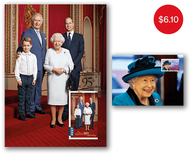 Set of The Queen’s 95th Birthday Maxicards Set of The Queen’s 95th Birthday Maxicards