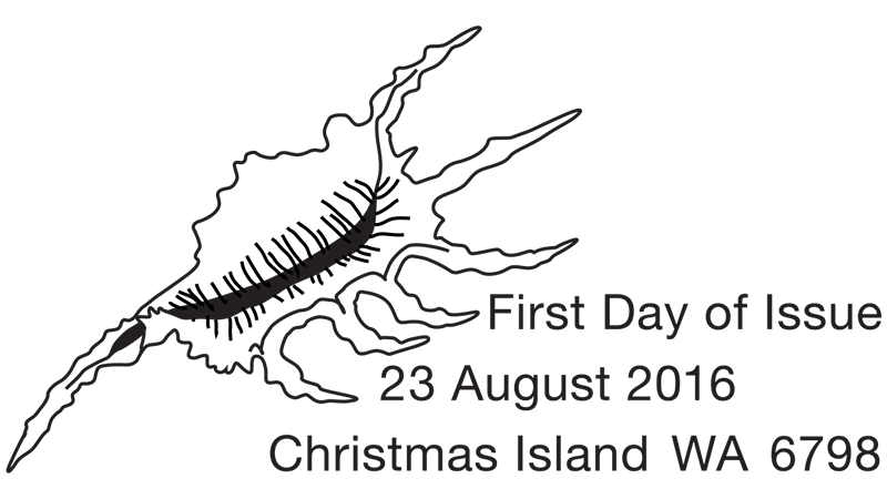 Christmas Island Shells postmark Christmas Island Shells