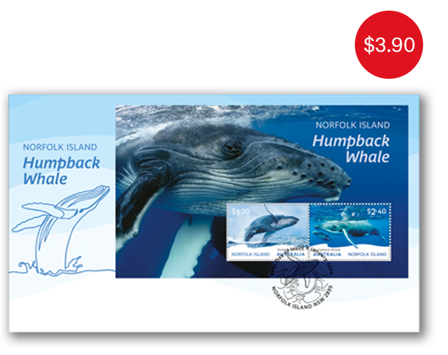 Norfolk Island Humpback Whale First Day Cover (Minisheet)