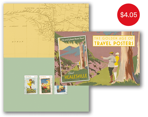 The Golden Age of Travel Posters stamp pack The Golden Age of Travel Posters Stamp Pack