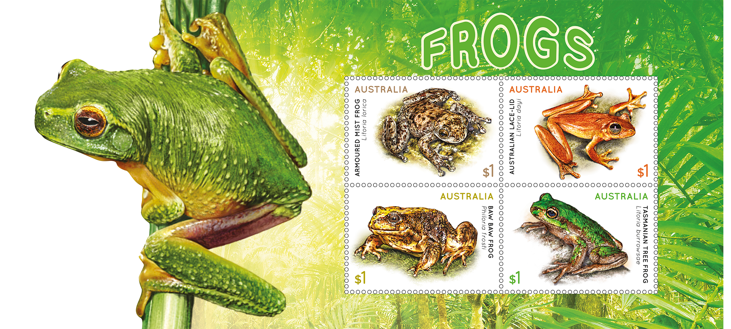 Frogs minisheet