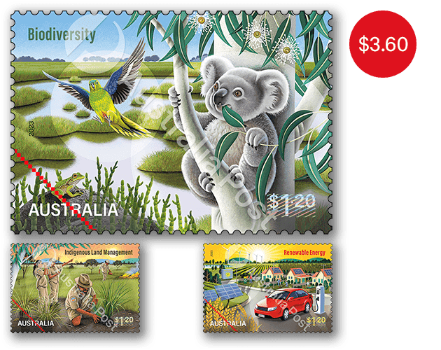 Sustainable Future set of stamps Set of Sustainable Future Gummed Stamps