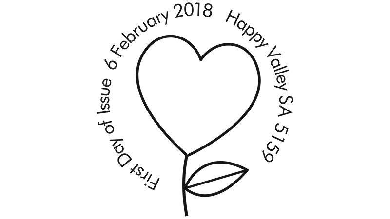 With Love postmark